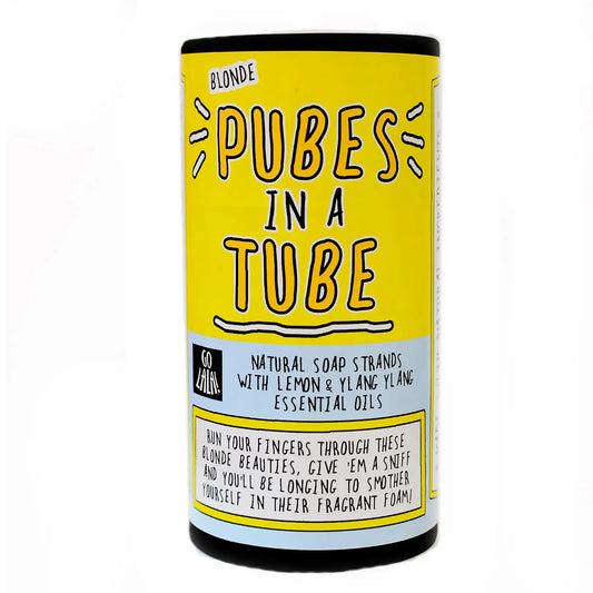 Blonde Pubes in A Tube - Soap Strands with Lemon & Ylang