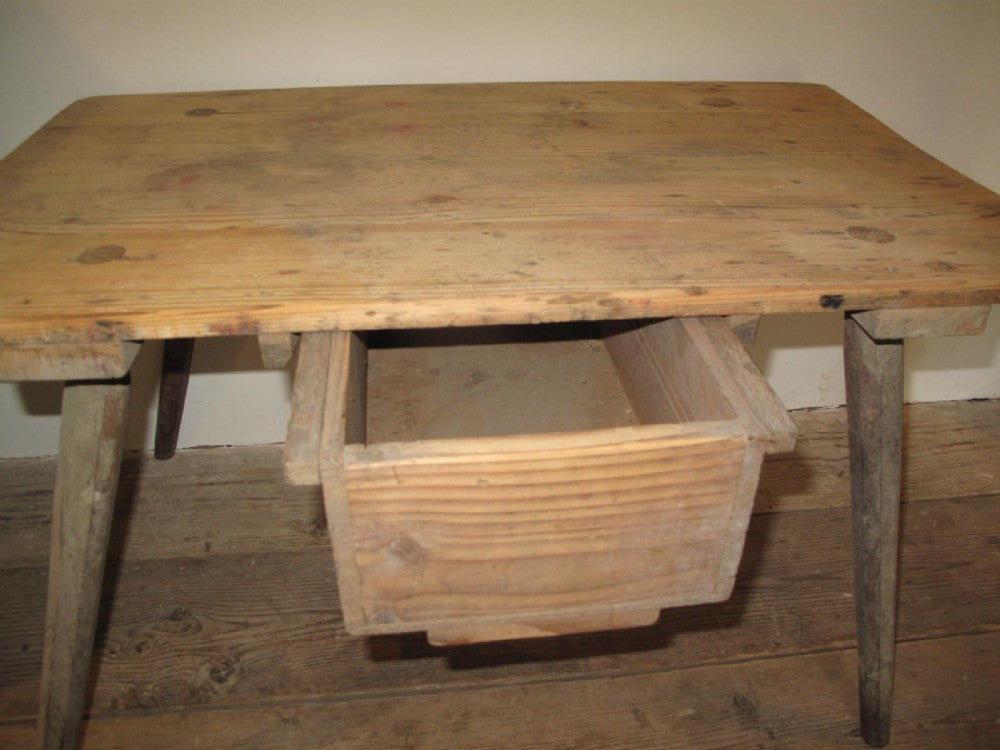 19th Century French Pine Cobbler's Table