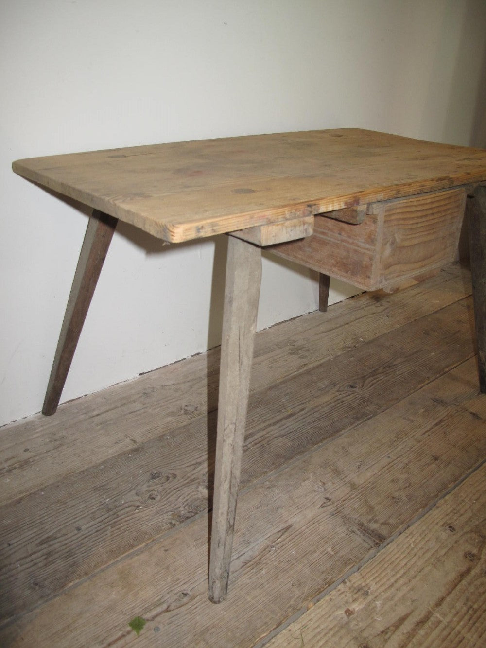 19th Century French Pine Cobbler's Table