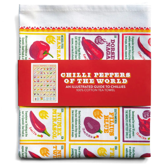 Chilli Peppers of the World Tea Towel