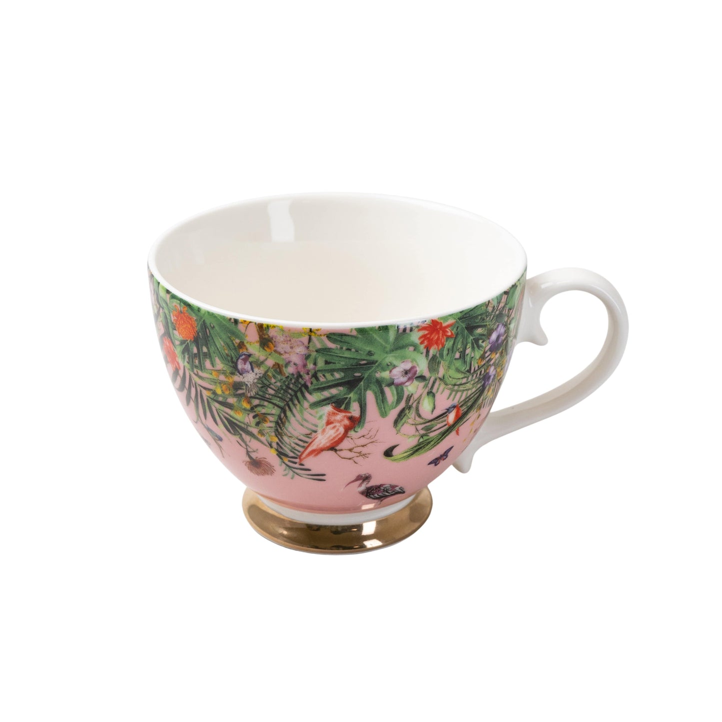 Chinoiserie Footed Mug Pink