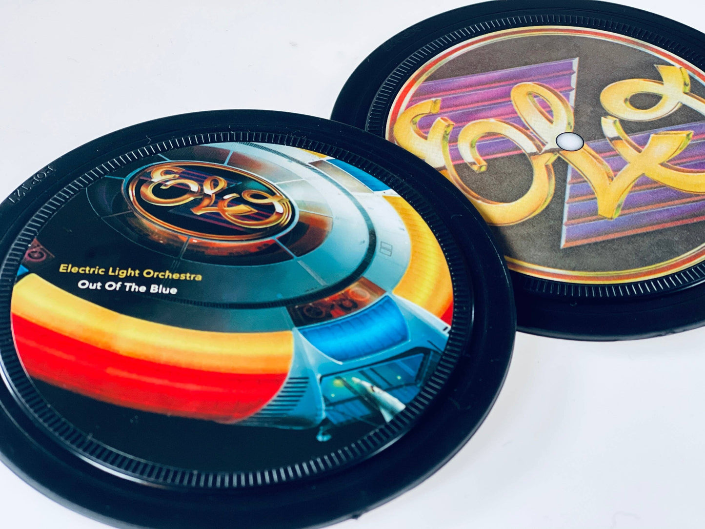 ELO. Electric Light Orchestra. Record label coaster.