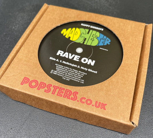 Manchester record label coasters - Oasis, Stone Roses.