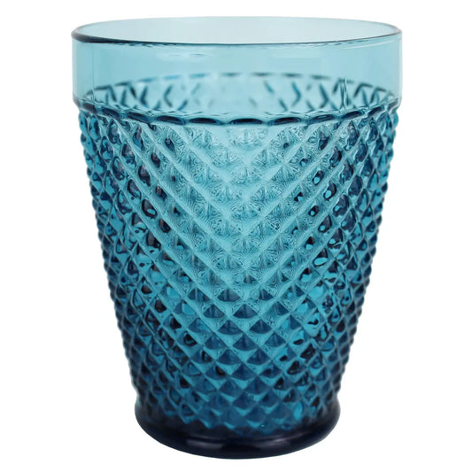 Teal Diamond Cut Tumbler