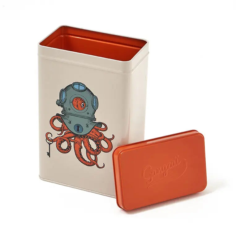 Scaphopoulp Octopus Rectangular Tin Box