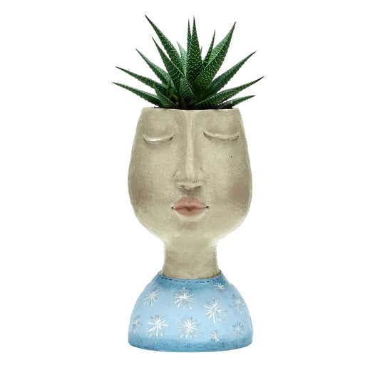 Head Planter Blue