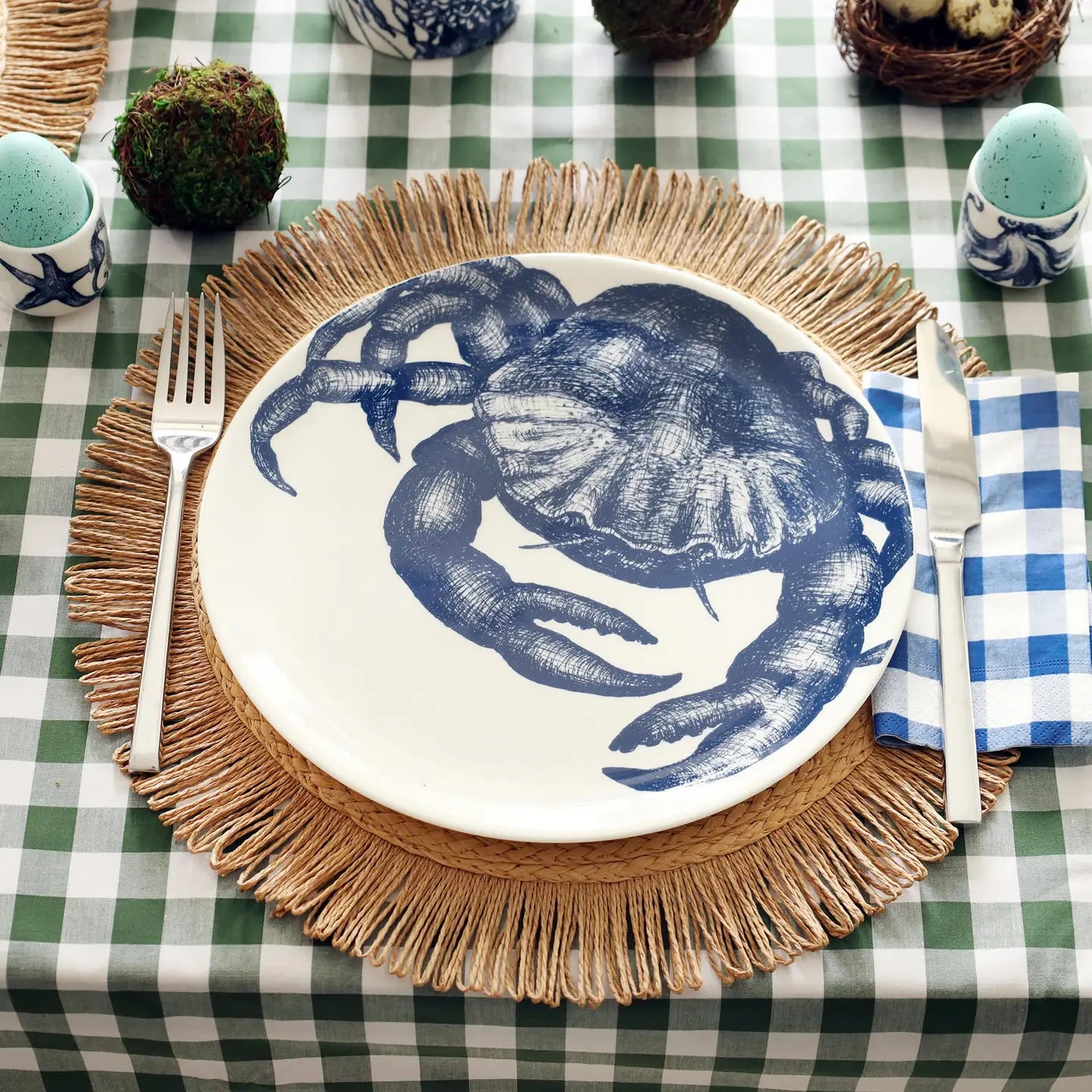 Bone China Crab Dinner Plate