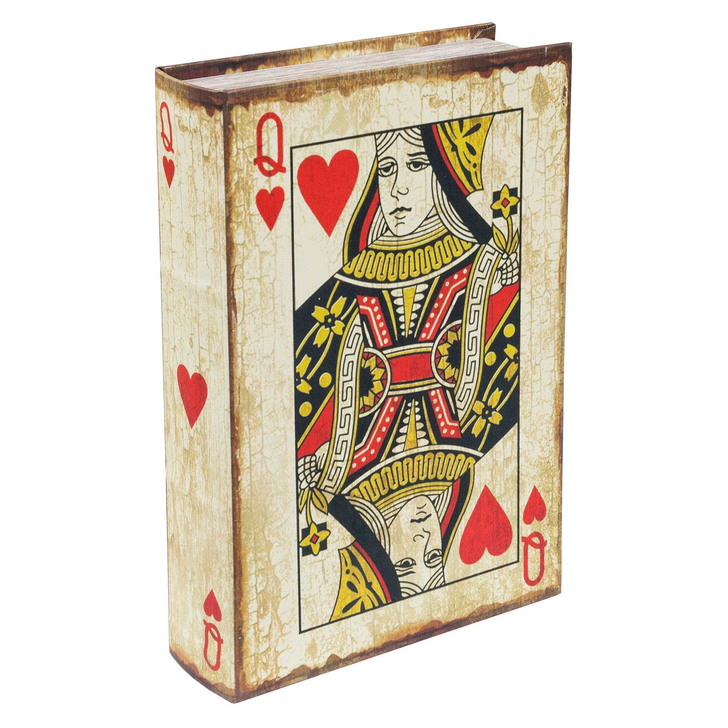 Playing Card Queen of Hearts Storage Book Box