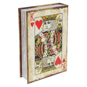 Playing Card King of Hearts Storage Book Box