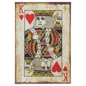 Playing Card King of Hearts Storage Book Box