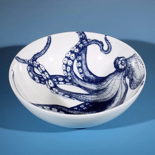 Bone China Octopus Bowl