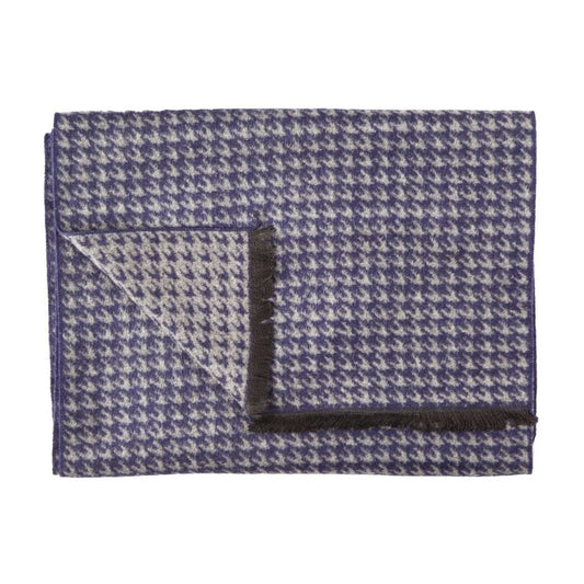 Classic Navy And Grey Houndstooth Bamboo Scarf (Copy)