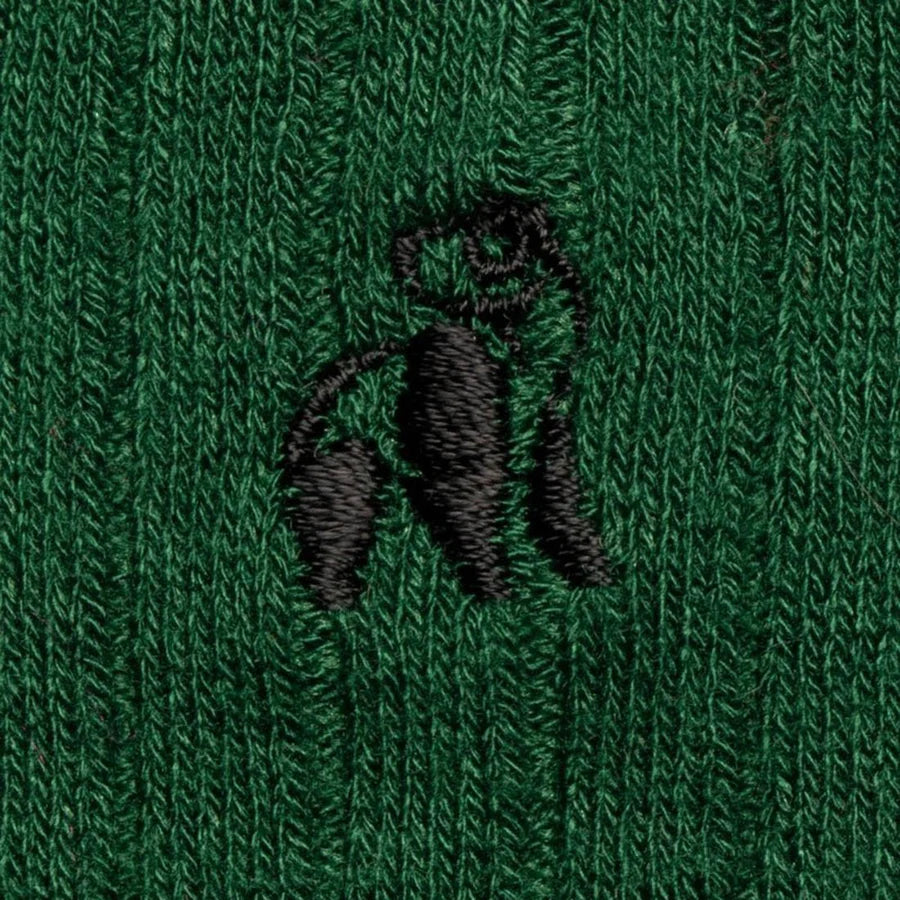 Racing Green Solid Colour Swole Panda Bamboo Socks 4-7 UK