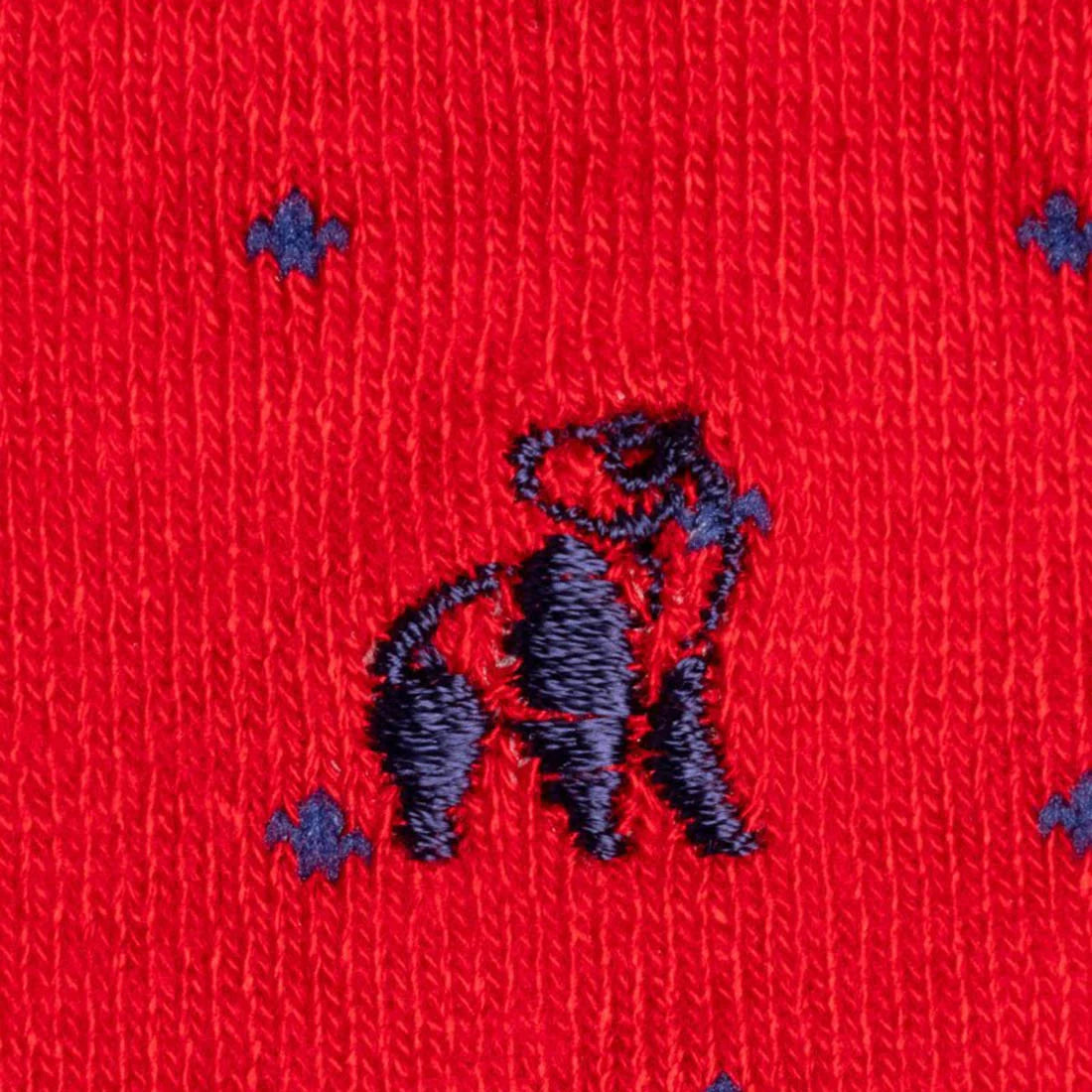Spotted Red Bamboo Socks 7-11 UK